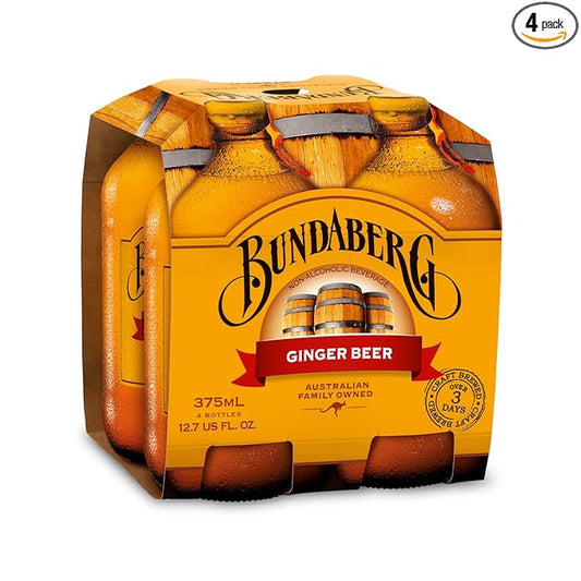 Bundaberg Ginger Beer, 12.7 Fl Oz (pack of 4)