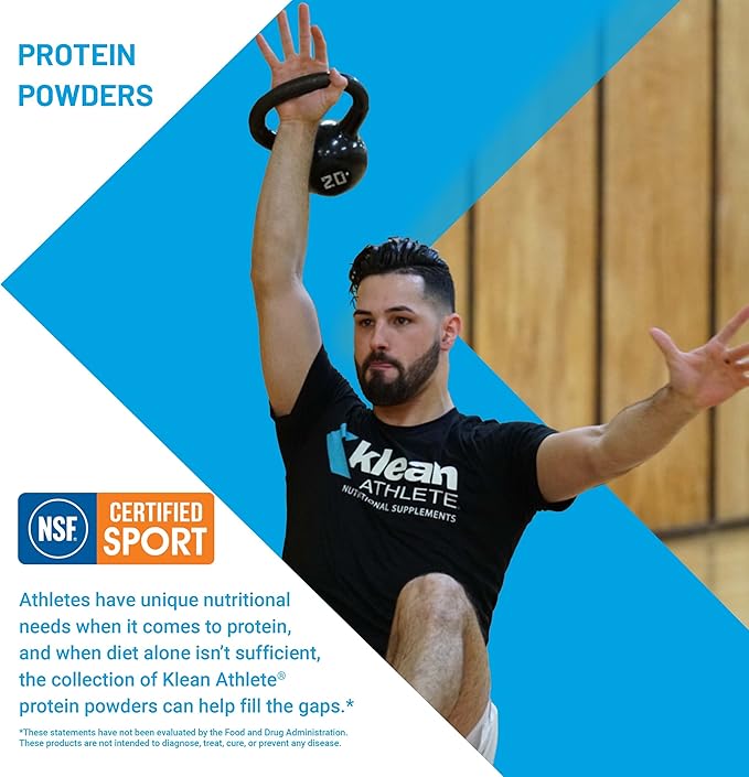 Klean Athlete Klean Isolate - Whey Protein Isolate - Daily Protein & Amino Acid - Intake for Muscle Integrity* - NSF Certified for Sport - 20 Servings - Natural Vanilla Flavor