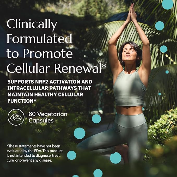 Intracellular Detox Support - Advanced Antioxidant & Energy Supplement – Supports Cellular Detox & Defense, Metabolic Balance & Longevity with NRF2 Activator, Turmeric, Piperine & Glutathione - 60Caps