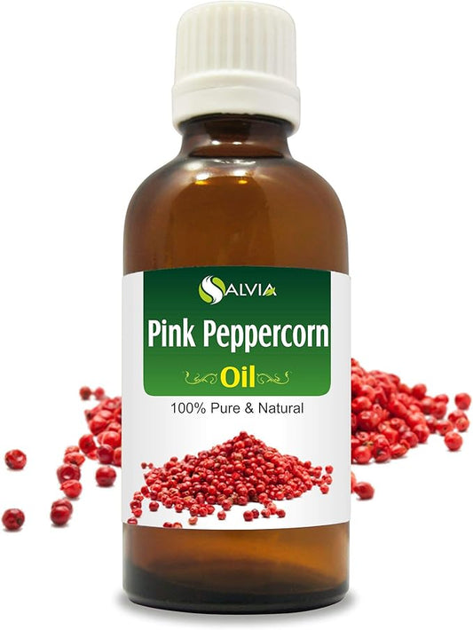 SALVIA Pink Peppercorn Essential Oil 100% Pure & Natural Undiluted - Use for Aromatherapy - Therapeutic Grade - 15ml