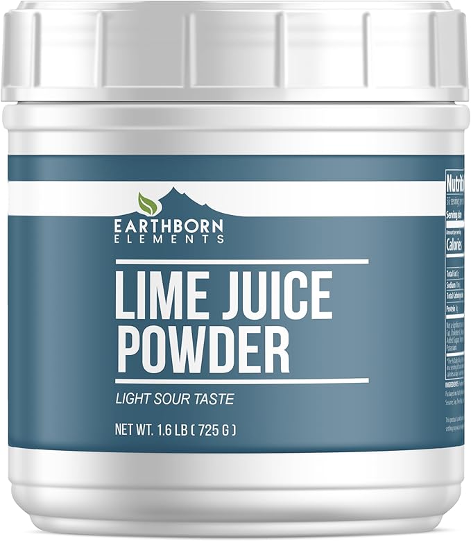 Earthborn Elements Lime Juice Powder 1.6 lb, Pure & Natural, Delicious Sour Flavor