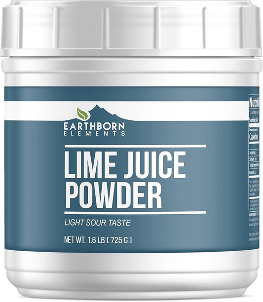 Earthborn Elements Lime Juice Powder 1.6 lb, Pure & Natural, Delicious Sour Flavor