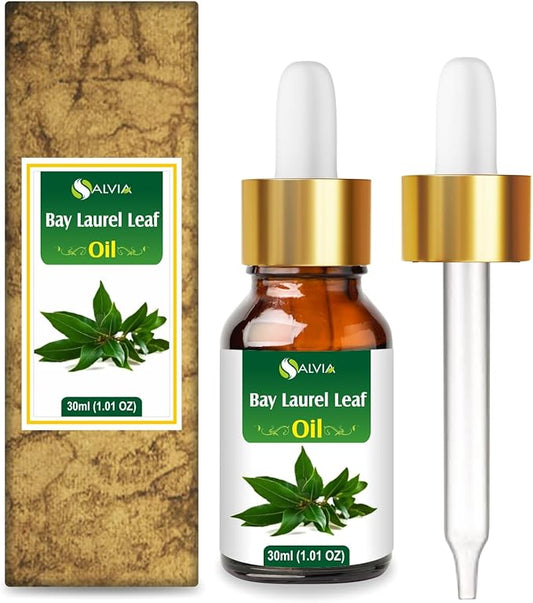 Salvia Bay Laurel Leaf Oil (Laurus Nobilis) 100% Pure & Natural Undiluted Essential Oil, 30ml/1.01fl oz
