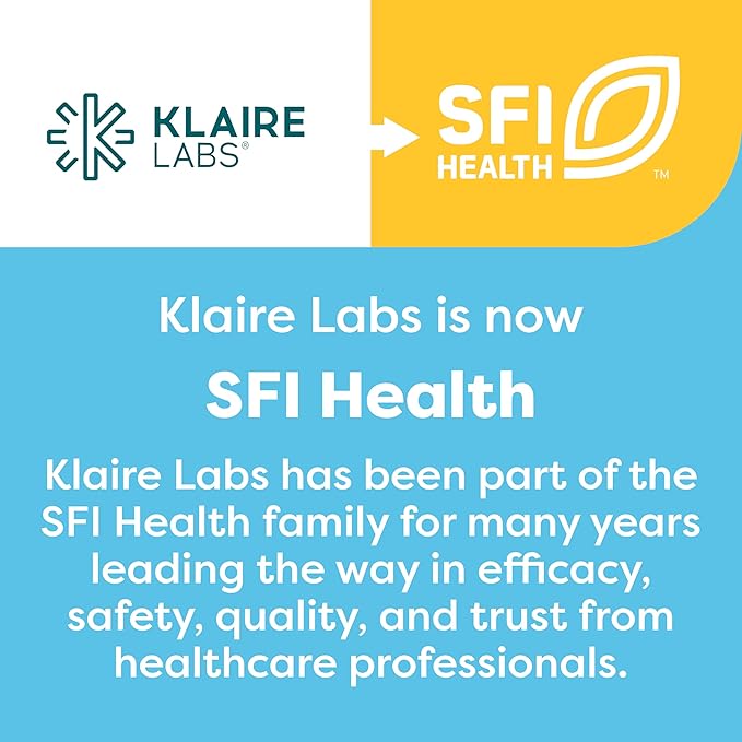 Klaire Labs SFI Health Ashwagandha Extract 300mg - Ashwagandha Supplement to Promote Memory, Cognitive Function & Healthy Stress Response - Hypoallergenic Ashwagandha Root Extract (60 Capsules)