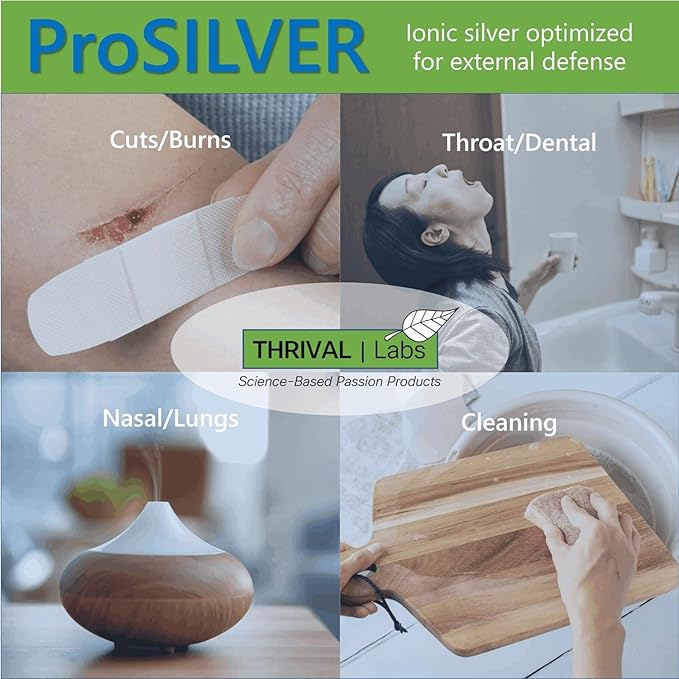 Ionic Colloidal Silver Spray 20 PPM Inmune Support Bioactive Supplement Liquid 4oz Organic Plata Coloidal