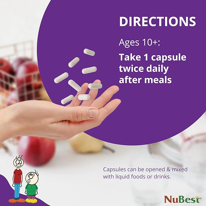 NuBest Tall 10+ - Bone Strength Supplement for Children (10+) & Teens Who Drink Milk Daily with Calcium, Vitamins & Minerals - 12 Pack