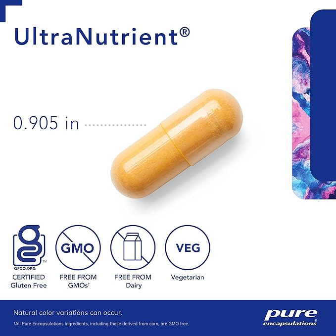 Pure Encapsulations UltraNutrient - Minerals & Multivitamins - Supports Liver & Heart Health* - Supplement for Antioxidants - with Vitamin C, CoQ10 & More - Gluten Free - 90 Capsules