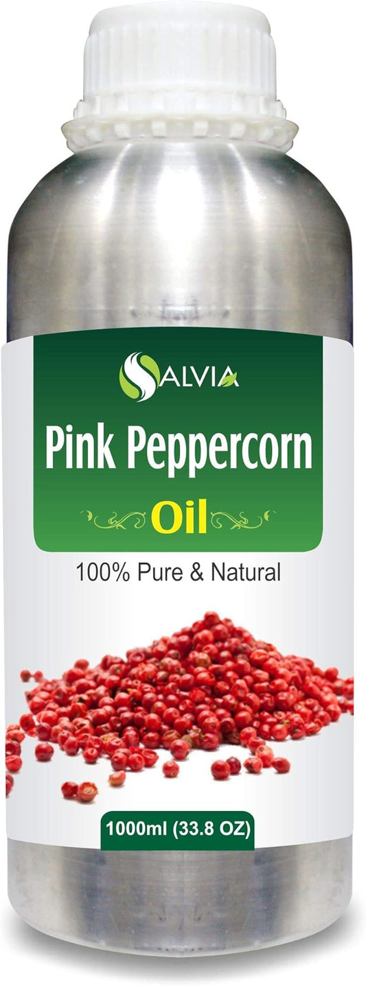 Pink Peppercorn (Schinus molle) Essential Oil 100% Pure & Natural Undiluted Uncut - Use for Aromatherapy - Therapeutic Grade - 1l