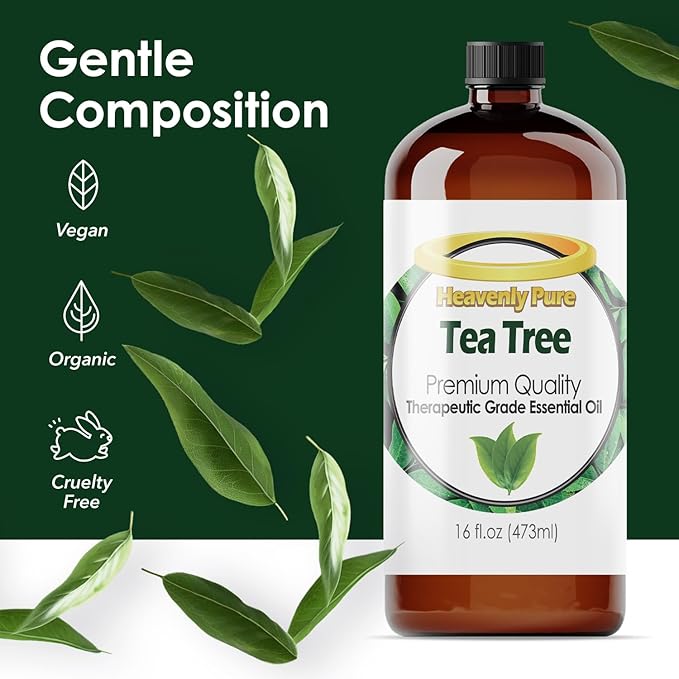 Tea Tree Essential Oil 16 oz – Pure Therapeutic Grade for Laundry, Home & Health – Bulk Aromatherapy Oil