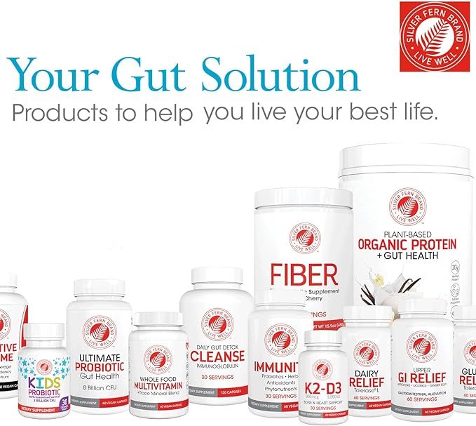 Sensitive Gut Fiber Supplement - Each Tub = 30 Scoops = 30 Day Supply - 6 Grams of Dietary Fiber Per Serving - with Galactomannan Guar Fiber, Baobab Fruit Powder (2 Tubs)