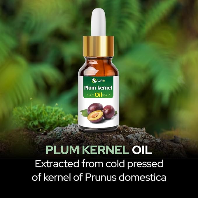 Plum Kernel Oil (Prunus domestica) | 100% Natural & Pure Undiluted Carrier Oil for Skin & Hair, Perfect for Aromatherapy (100ml)