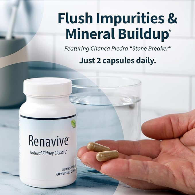 Natural Kidney Cleanse | Eliminate & Protect Against Kidney Stones | Flush Impurities & Clear System | Support Kidney Health & Function | Chanca Piedra, Celery Seed & More | 60 Capsules