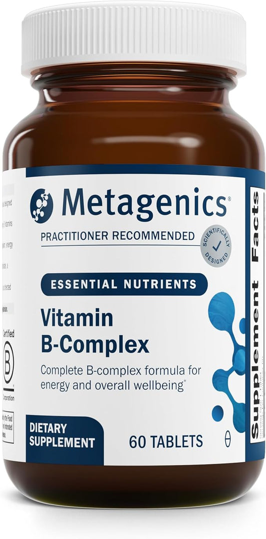 Metagenics Vitamin B-Complex - Energy Support & Healthy Stress Response* - with Vitamin B6 & B12 - Vegetarian & Gluten-Free - 60 Tablets