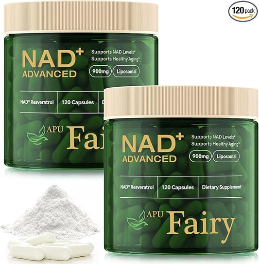 NAD-Supplement,NAD Nicotinamide Riboside,Extra Strength NAD Alternative Liposomal,Boost NAD & Resveratrol + for Women & Men,Energy Anti-Aging,Cell Regeneration,120 Capsules