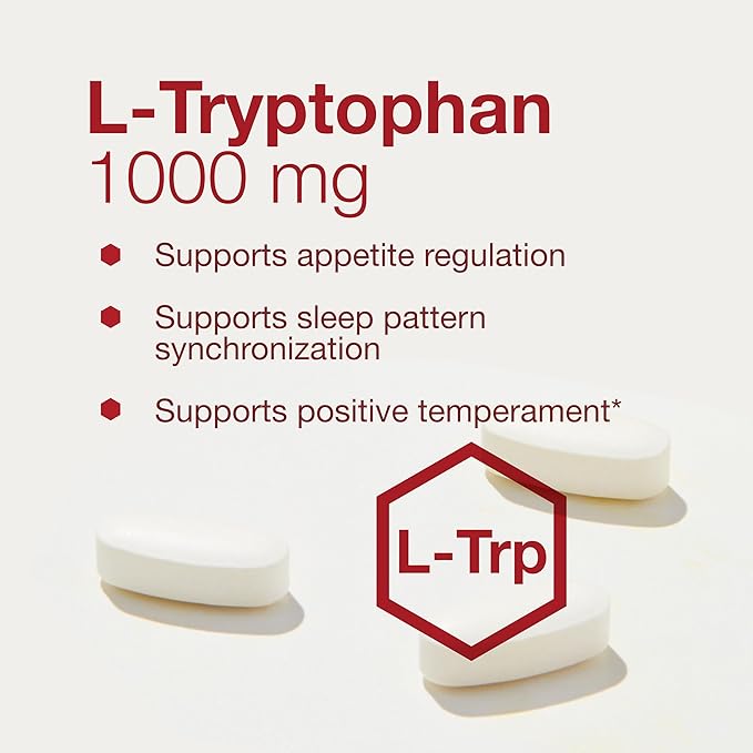 PROTOCOL FOR LIFE BALANCE L-Tryptophan 1000mg - Sleep Support Promotes Relaxation - 60 Tabs