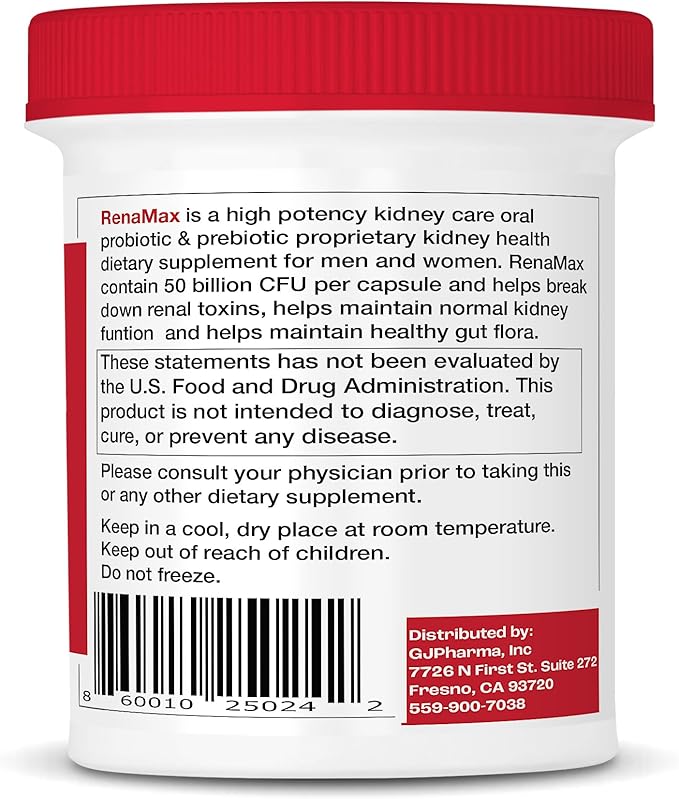 Capsule Kidney Restores & Kidney Care Supplement - Probiotic & Prebiotic Supplement to Support Normal Kidney Function - 50 Billion CFU per Capsule - Made in U.S.A (270 Caps (3 Pack))