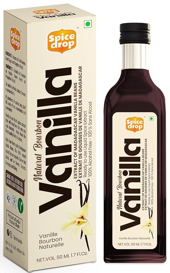 Pure Madagascar Vanilla Extract – Alcohol-Free, 1.69 Oz – 100% Natural, Rich & Aromatic – Perfect for Baking, Desserts, Milkshakes & Ice Cream – Superior to Vanilla Essence