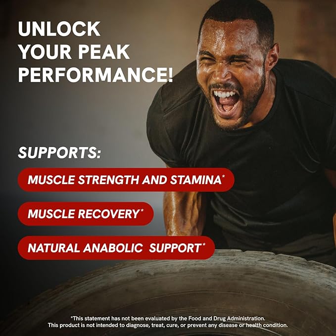 Turkesterone Supplement for Men - Organic Turkesterone Supplement for Muscle Growth w/Fadogia Agrestis Pterostilbene | Complexed Turkesterone Powder | 120 Turkestrone Vegan Capsules 1 Pack