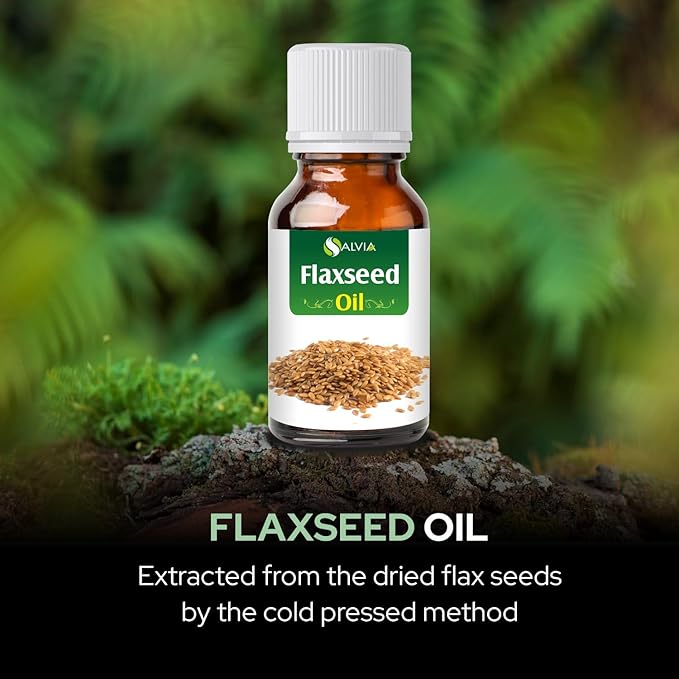 Flax Seed Oil 100% Natural Pure UNDILUTED Uncut Carrier Oil (1.69 fl oz)