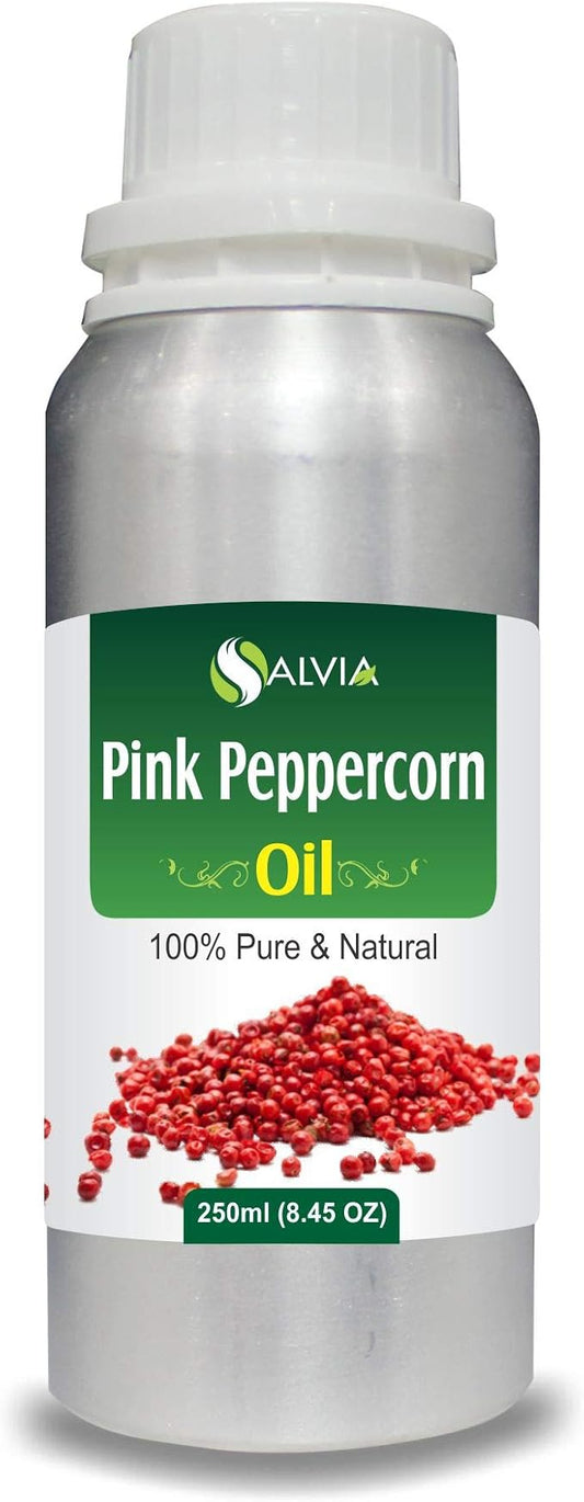 Pink Peppercorn (Schinus molle) Essential Oil 100% Pure & Natural Undiluted Uncut - Use for Aromatherapy - Therapeutic Grade - 250ml