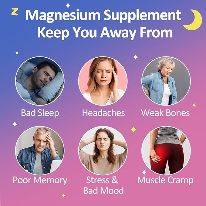 Magnesium Glycinate Gummies 400mg - Sugar Free Vegan Gummies for Adults & Kids with Vitamin D3, B6, C, CoQ10, Collagen, Zinc - Sleep, Muscle, Bone & Memory Support - 60 Raspberry Chewables / 2 Pack