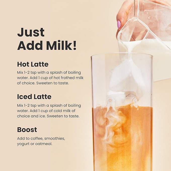 Blume Superfoods Latte - Turmeric Powder and Ginger Powder - Golden Milk, Cardamom, Ginger Root, Caffeine Free, Sugar-Free, Organic - Vegan, Keto Friendly, Gluten-Free - 25 Servings