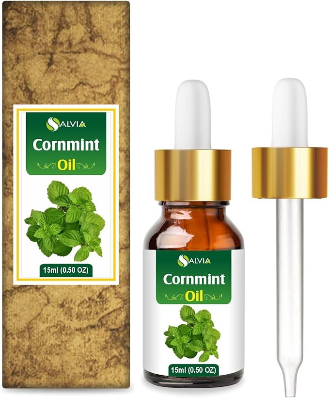 Salvia Cornmint Oil (Mentha arvensis) 100% Natural Pure Undiluted Uncut Essential Oil (15 ml with Dropper)