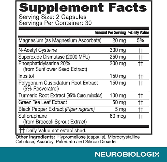 Intracellular Detox Support - Advanced Antioxidant & Energy Supplement – Supports Cellular Detox & Defense, Metabolic Balance & Longevity with NRF2 Activator, Turmeric, Piperine & Glutathione - 60Caps