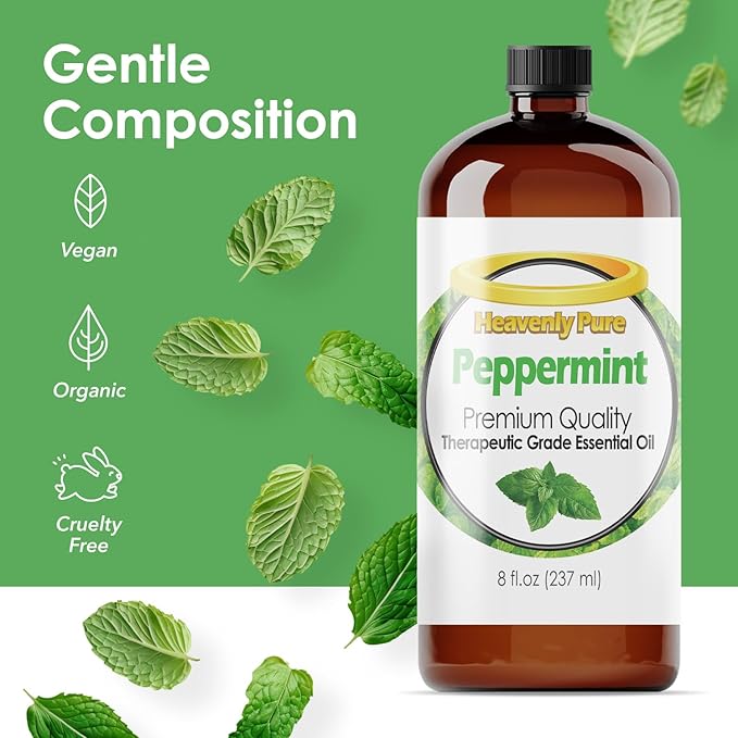 Peppermint Essential Oil Pure & Natural Sweet (8 Oz Bulk Size)