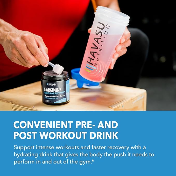 L-Arginine Powder - Nitric Oxide Supplement for Men and Women with L-Citrulline and Beet Root - Pre and Post Workout Support for Endurance and Recovery - Unflavored, 1 Month Supply (30 Scoops)