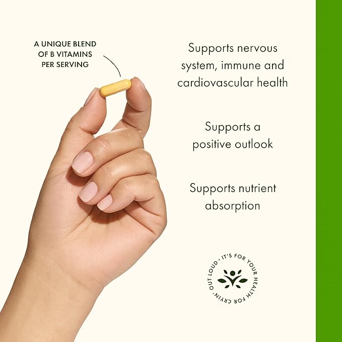 Swanson B-50 B-Complex - B Vitamin Complex with High Potency & Bioavailability - Promotes Immune System Support, Aids Heart Health, & Supports Healthy Nervous System - (250 Capsules)