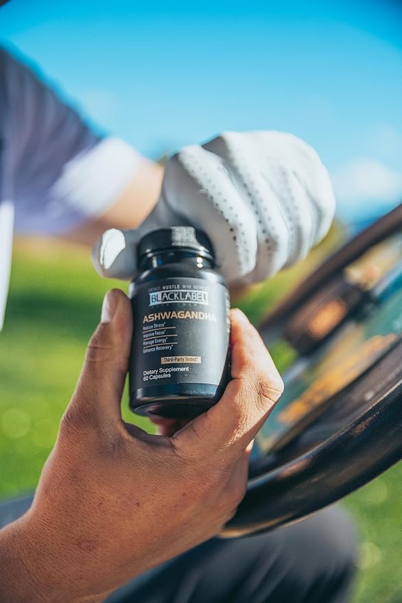 BLACKLABEL Supplements Sensoril Ashwagandha Supplement, 60 Capsules – Withania Somnifera for Cortisol Balance, Adaptogenic Stress Support, and Recovery – Ashwagandha Supplement Capsules