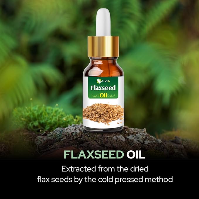 Flax Seed Oil 100% Natural Pure UNDILUTED Uncut Carrier Oil (0.5 fl oz)