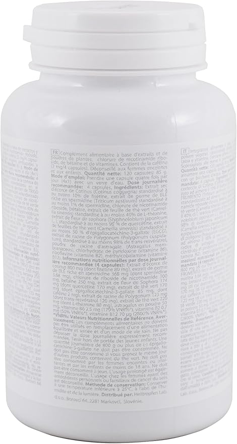 Eternal Vital - Natural Ageless Vitality | 12-Compound Complex | 120 Veggie Capsules | Dietary Supplement