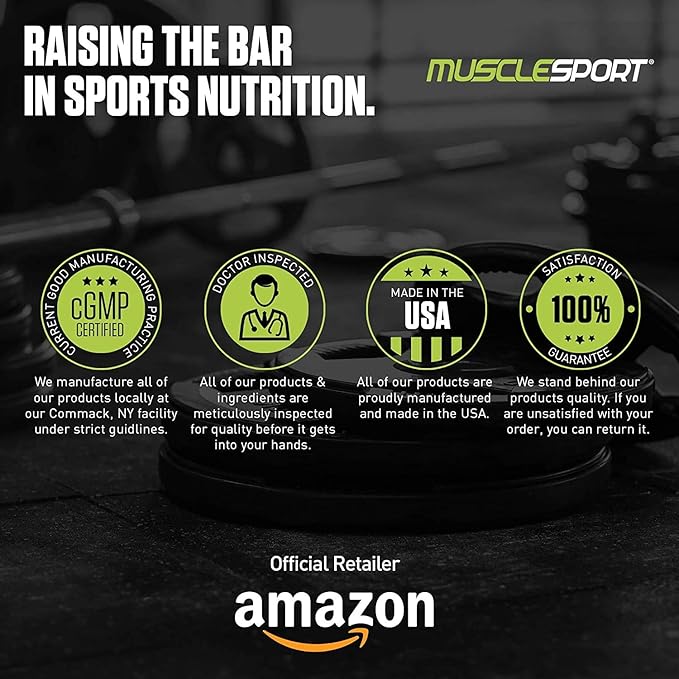 MuscleSport BCAA Revolution Amino Acid Powder Supplement for Men & Women - Intra Workout Training Complex - Recovery Supplement (Rainbow Candy, 30 Servings)