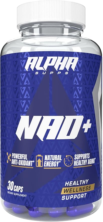 NAD+ Resveratrol Supplement - Advanced NAD Plus Antioxidant Formula - Supports Cellular Vitality, Healthy Aging, Energy & Longevity - Ideal for Men & Women - 30 Capsules