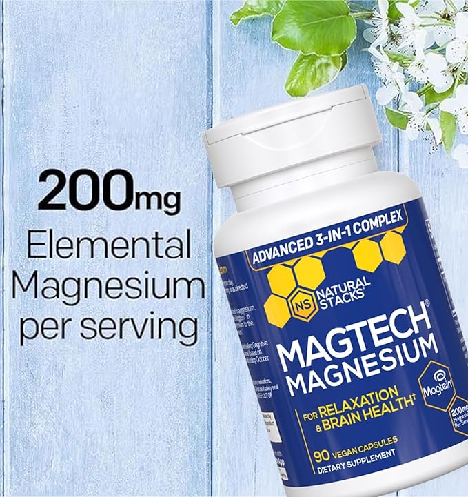 Natural Stacks Magtech + Zen Magnesium Gummies Bundle - 4 Forms of Magnesium - Supports Relaxation and Brain Health* - 120 Pieces