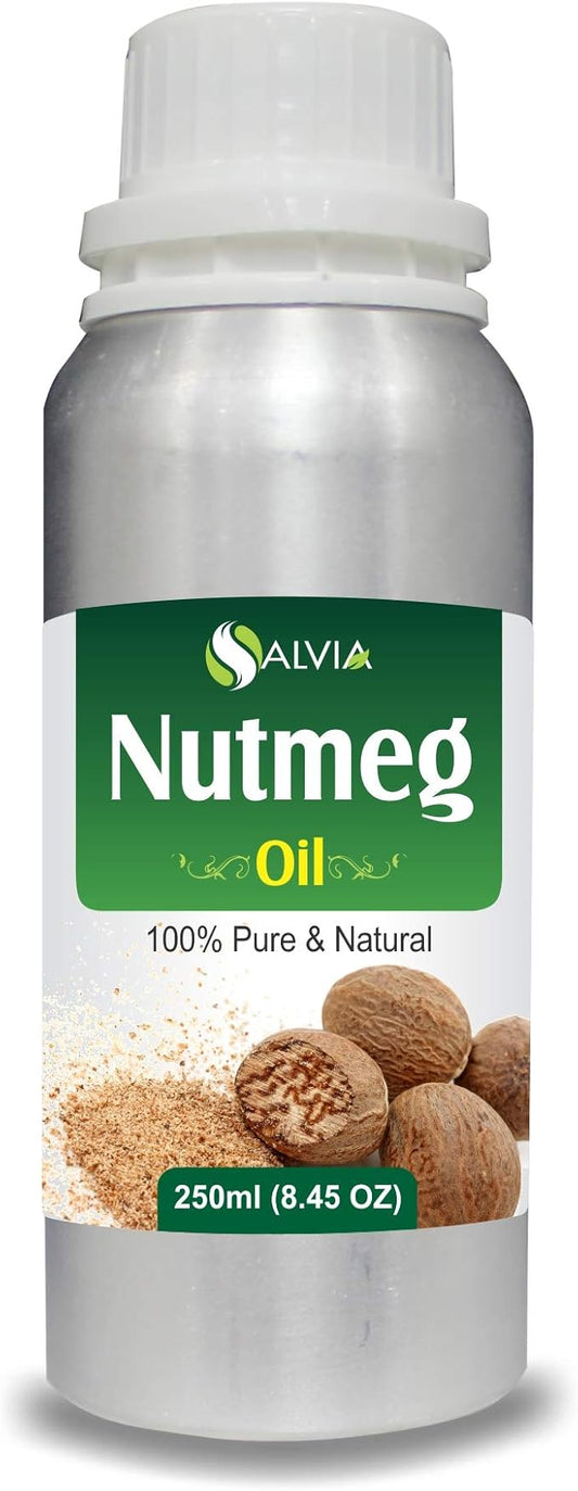 Salvia Bulk Nutmeg (Myristica Fragrans) Oil - 250ml/8.45Fl Oz