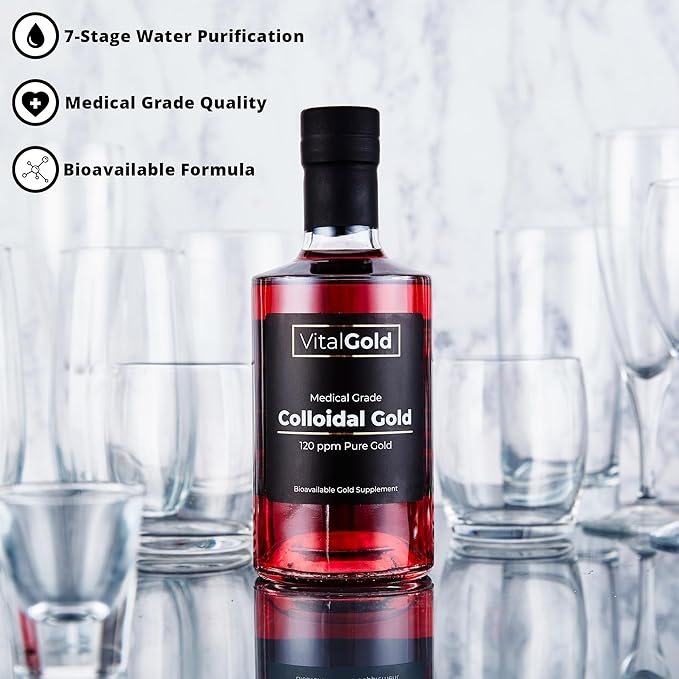 Colloidal Gold 120 PPM - 500ml - Ultra Strength Gold Supplement