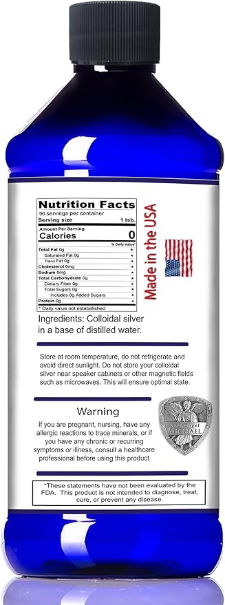 Colloidal Silver Immune Support 10 PPM Nano Liquid 16oz