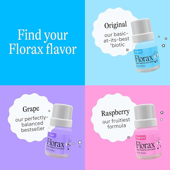Florax - Liquid Probiotic - On-The-go Gut Support for Women, Men, and Children - Vegan, Gluten Free, Lactose Free, Soy Free and Preservative Free - Original Flavor - 5 Vials