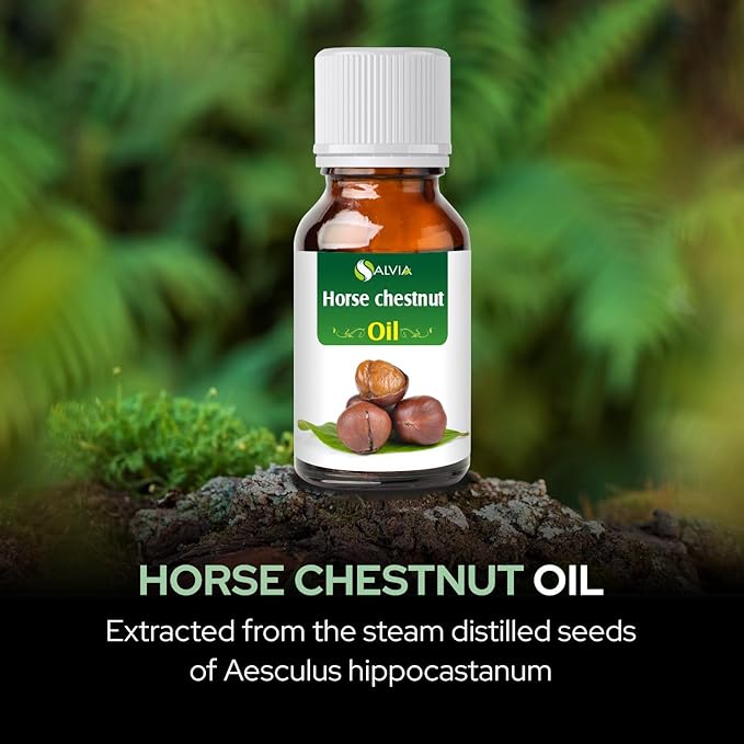 Salvia Horse Chestnut Oil |Pure and Natural Horse Chestnut Oil | Firm Skin, Skin Hydration, Skin Toning, Cosmetic Grade| Skincare, Hair Care, and DIY Purpose - 15 ML