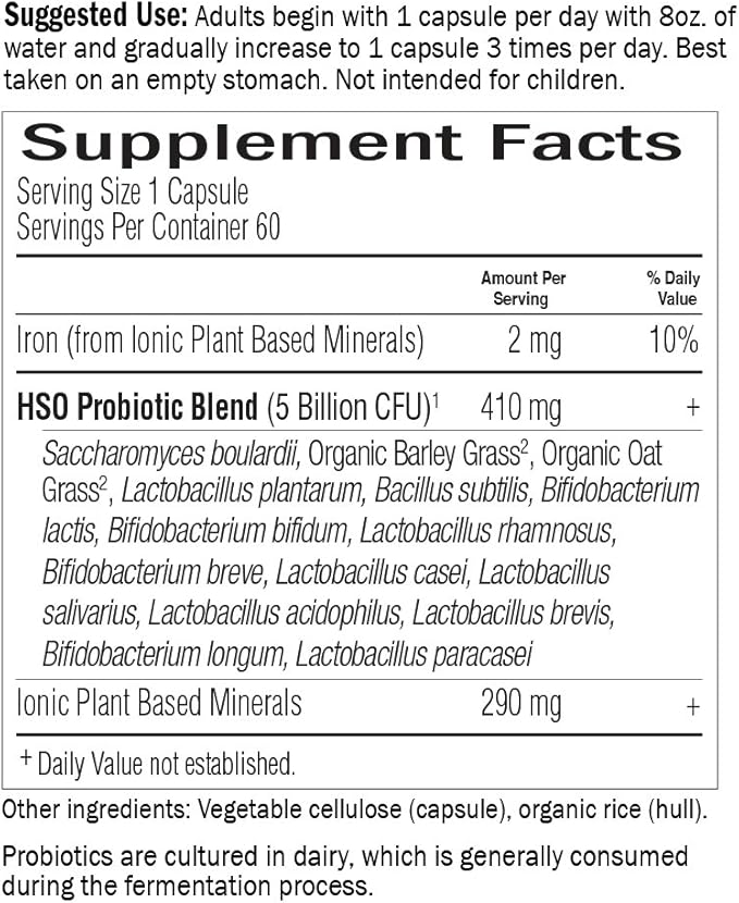 Garden of Life Probiotics for Digestive Health and Gut Health Balance, Primal Defense Ultra Ultimate Formula, 15 Billion CFU and 13 Strains Plus HSOs, Vegetarian and Gluten Free, 60 Capsules
