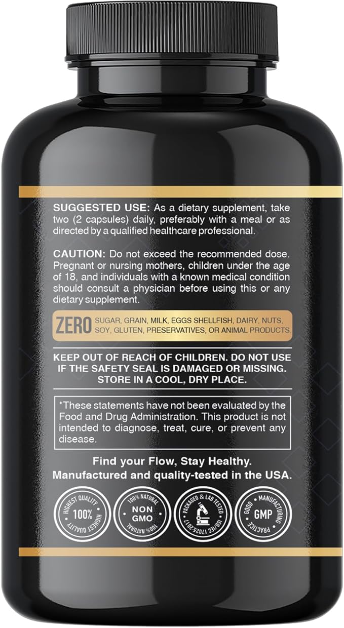 Ashwagandha Supplements - ashwagandha Powder Capsules Extra Strength with Black Pepper | Mood Support, Focus, Energy Support | Vegan Friendly, Non-GMO, USA Made - 6 Months Supply