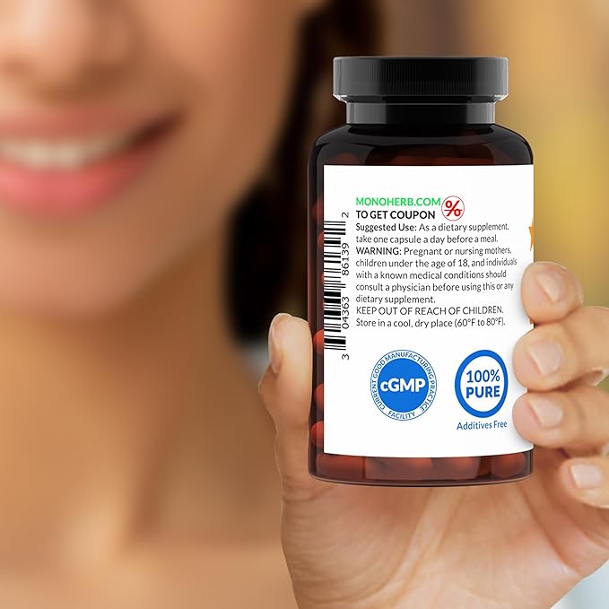 Pure Lactoferrin 500 mg - 180 Veg Capsules - 180 Servings - Additives Free