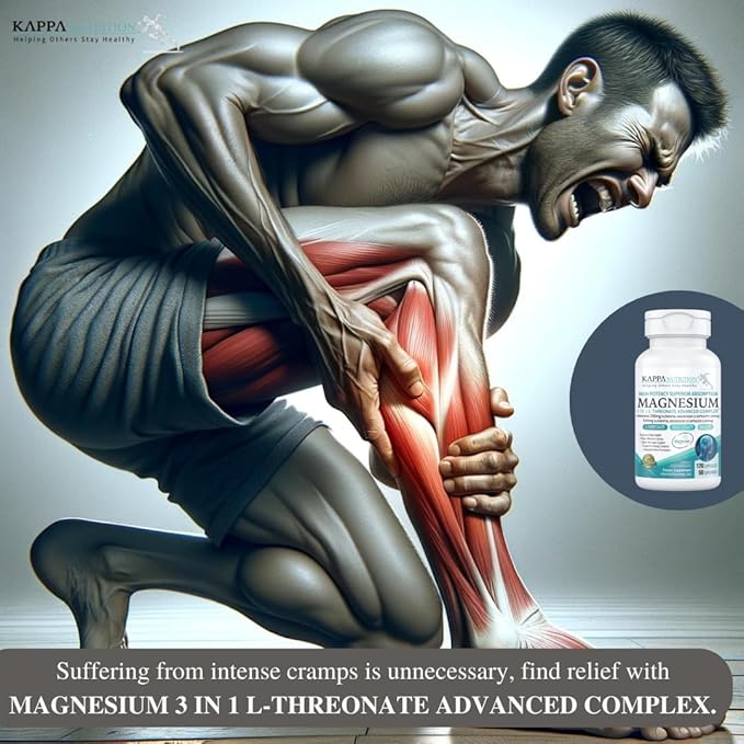 Kappa Nutrition Magbrain™ Magnesium L-Threonate Plant-Based, 420mg Elemental Magnesium (3 Capsules) from 2,253mg, 120 Vegan Capsules, Brain, Sleep & Muscle Support.