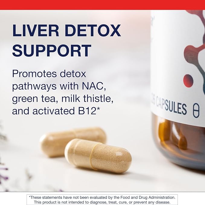 Metagenics AdvaClear - Daily Support for Detoxification* - Detox Supplements* - with Vitamin B12, Pantothenic Acid & Zinc Citrate - 126 Capsules