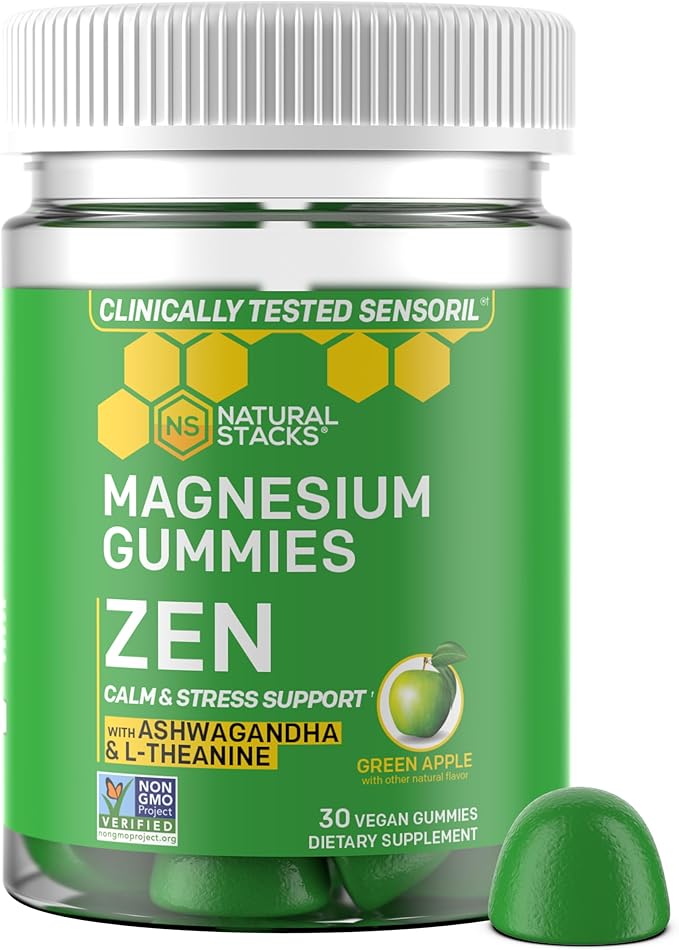 Natural Stacks Magtech Magnesium + Zen Magnesium Gummies Bundle - 4 Forms of Magnesium - Supports Brain Health & Stress Relief* - 210 Pieces