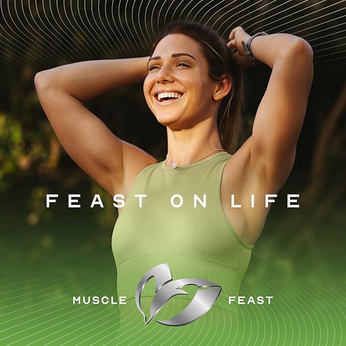 Muscle Feast 100% Grass Fed Whey Protein Powder, All Natural, Hormone Free Paure Raised Whey Protein Powder for Women & Men - Whey Concentrate, Isolate & Hydrolyzed Protein Powder Blend - Vanilla, 2lb