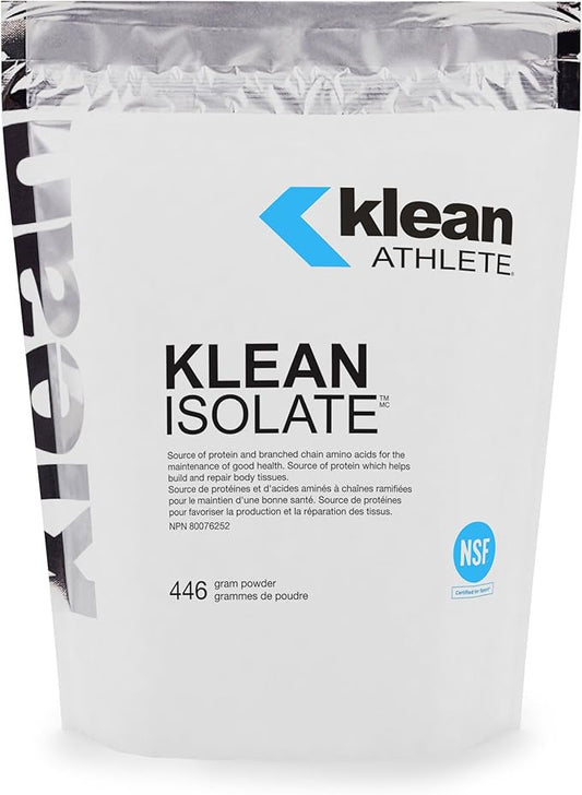 Klean Athlete Klean Isolate - Whey Protein Isolate - Daily Protein & Amino Acid - Intake for Muscle Integrity* - NSF Certified for Sport - 20 Servings - Unflavored